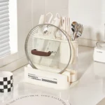Cream Style Kitchen Storage Rack Knife Holder Chopping Board - Image 2