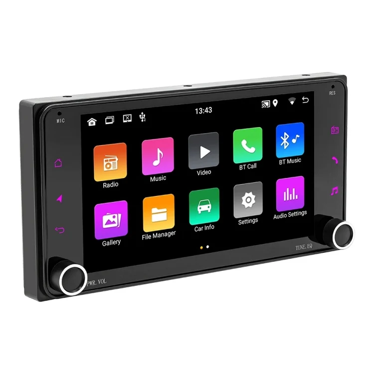 For Toyota Corolla Cars 7 Inch 2.5D Screen Android Navigation Bluetooth FM Radio