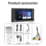 For Toyota Corolla Cars 7 Inch 2.5D Screen Android Navigation Bluetooth FM Radio - Image 16