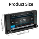 For Toyota Corolla Cars 7 Inch 2.5D Screen Android Navigation Bluetooth FM Radio - Image 4