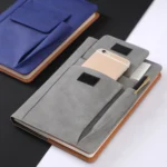 A5 Imitation Fabric PU Leather Notebook Notepad Multi-pocket Journal Planner - Image 2