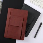A5 Imitation Fabric PU Leather Notebook Notepad Multi-pocket Journal Planner - Image 3