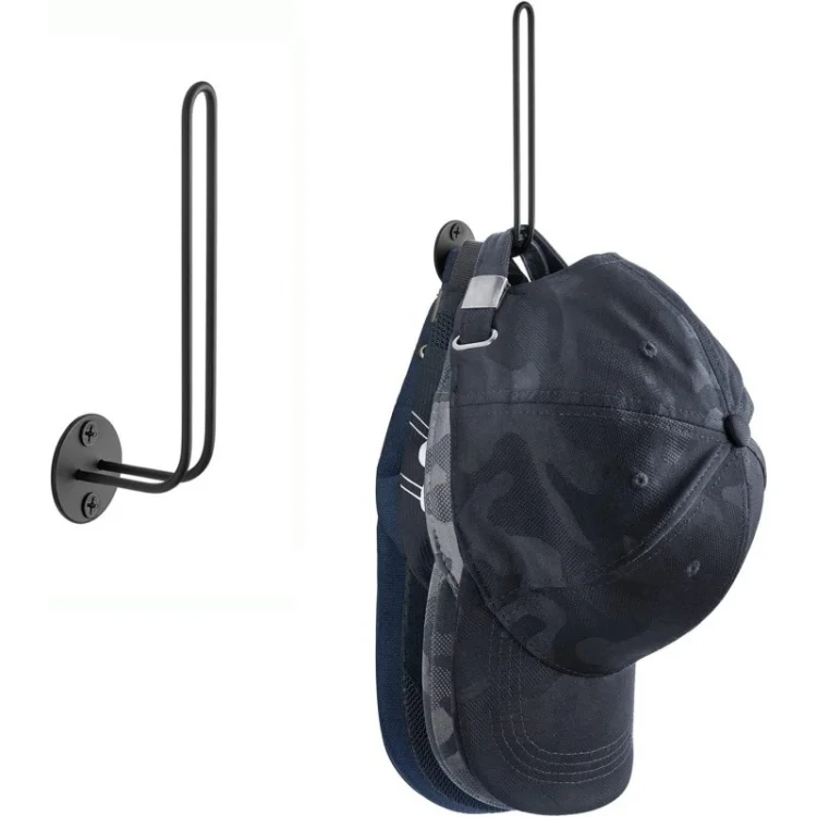 TBD06044018_B1.webp L-Shaped Iron Wire Rack Baseball Cap Storage Stand Wall Mounted Hat Holder - Image 2