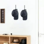 L-Shaped Iron Wire Rack Baseball Cap Storage Stand Wall Mounted Hat Holder - Image 7