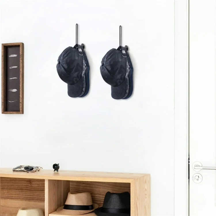 TBD06044018_B6.webp L-Shaped Iron Wire Rack Baseball Cap Storage Stand Wall Mounted Hat Holder - Image 7