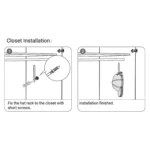L-Shaped Iron Wire Rack Baseball Cap Storage Stand Wall Mounted Hat Holder - Image 9
