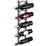 Bathroom Wall Mounted Towel Rack Multifunctional Iron Wall Mounted Wine Stand Storage Shelf - Image 5