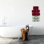Bathroom Wall Mounted Towel Rack Multifunctional Iron Wall Mounted Wine Stand Storage Shelf - Image 6
