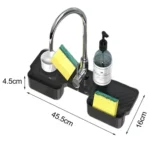 Silicone Drainage Mat Splash-Proof Silicone Pad Kitchen Bath Faucet Drainage Basket - Image 2