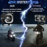 Motorcycle Vehicle Multi-Mode Spotlight Angel Eye Aperture LED Spotlight - Image 5