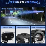 Motorcycle Vehicle Multi-Mode Spotlight Angel Eye Aperture LED Spotlight - Image 7