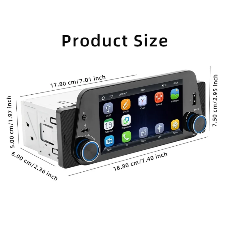 TBD06044078_B2.webp 5-Inch Wireless MP5 Car Universal Bluetooth Hands-Free Radio - Image 3