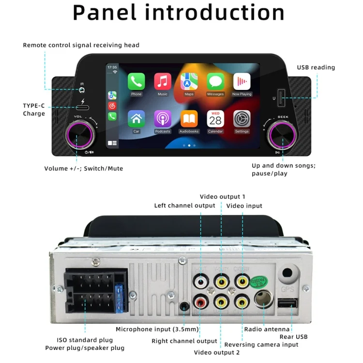 TBD06044078_B3.webp 5-Inch Wireless MP5 Car Universal Bluetooth Hands-Free Radio - Image 4