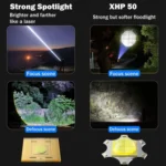 Outdoor LED Flashlight Multi-Functional Camping Lighting Flashlight Portable Rechargeable Work Lamp - Image 11