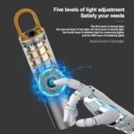 Outdoor LED Flashlight Multi-Functional Camping Lighting Flashlight Portable Rechargeable Work Lamp - Image 4