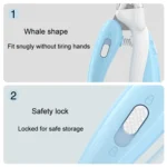 Pet Nail Clipper Dogs And Cats Fingernail Trimmers With LED Lighting - Image 8