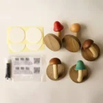 Wooden Mushroom Shape Punch-Free Coat Hook Home Decoration Storage Hook - Image 6