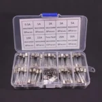72pcs /Box 6x30mm Glass Fuse 0.5A-30A Insurance Pipe /