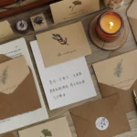 6pcs /Set DIY Thank You Printed Greeting Cards Valentine Day Greeting Message Card - Image 5