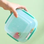Microwaveable Double Layer Salad Container Picnic Lunch Box with Fork Spoon - Image 5