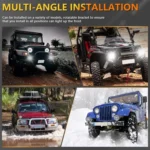 4 Inch Round Mixed Luminous Double-Circle Angel Eye Work Light - Image 9