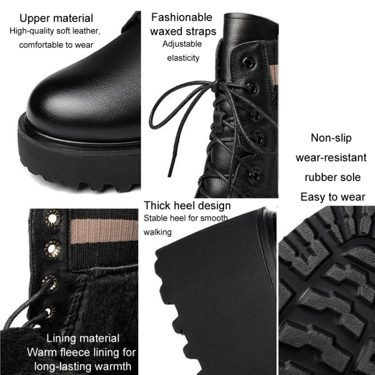 TBD06044183_B3.webp Women Fall And Winter Martin Boots England Style Thick Bottom Short Boots - Image 4