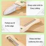 5 In 1 Multifunctional Fruit Knife Camping Travel Portable Pocket Knives - Image 4