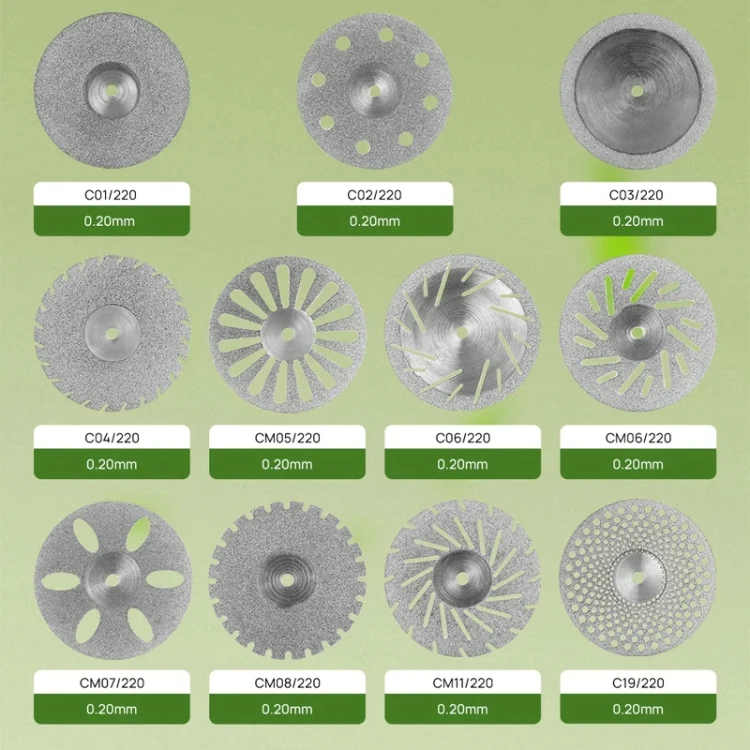 TBD06044193_B4.webp 0.2mm Dental Lab Polishing Diamond Discs Dentist Rotary Cutting Tool - Image 5
