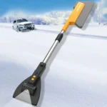 Car Multifunctional Telescopic Snow Shovel Glass Defrost De-icing Brush Winter Cleaning Tools - Image 2
