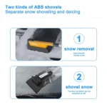 Car Multifunctional Telescopic Snow Shovel Glass Defrost De-icing Brush Winter Cleaning Tools - Image 4