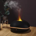 SD13 200ML Car USB Flame Aromatherapy Diffuser Home LED Night Light Silent Mist Humidifier - Image 2