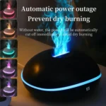 SD13 200ML Car USB Flame Aromatherapy Diffuser Home LED Night Light Silent Mist Humidifier - Image 13