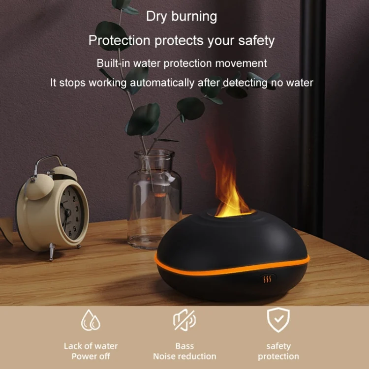 TBD06044269_B8.webp SD13 200ML Car USB Flame Aromatherapy Diffuser Home LED Night Light Silent Mist Humidifier - Image 9