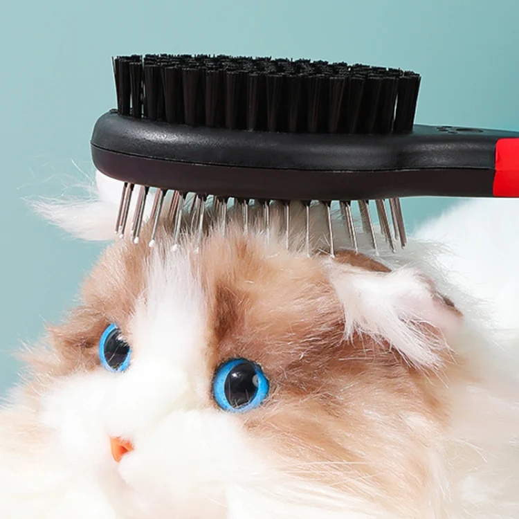 TBD06044294_B1.webp Pet Double Sided Comb With Protective Points Cat Dog Clean Grooming Comb - Image 2