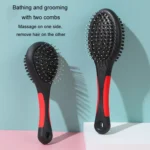 Pet Double Sided Comb With Protective Points Cat Dog Clean Grooming Comb - Image 4