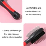 Pet Double Sided Comb With Protective Points Cat Dog Clean Grooming Comb - Image 7