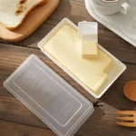 Household Square Butter Cutting Crisper With Lid Kitchen Cheese Storage Box - Image 9