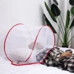 Installation-free Folding Portable Travel Insect-proof Mesh Cover Head Mini Mosquito Net - Image 7