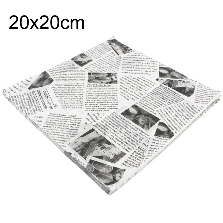 500sheets /Pack Deli Greaseproof Paper Baking Wrapping Paper Food Basket Liners Paper
