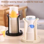 Household Disposable Cup Storage Rack Multifunctional Desktop Coffee Cup Shelf Cup Dispenser - Image 5