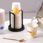 Household Disposable Cup Storage Rack Multifunctional Desktop Coffee Cup Shelf Cup Dispenser - Image 8