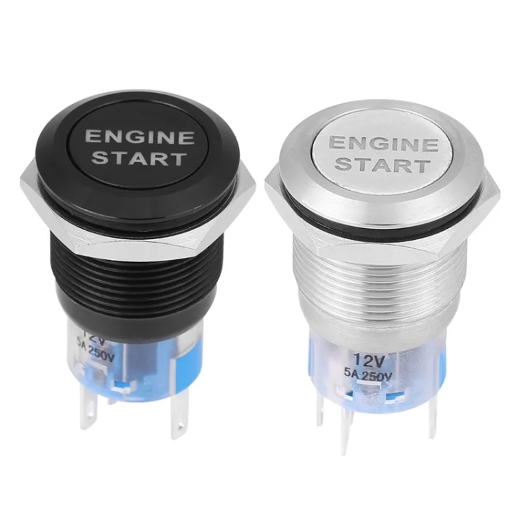 TBD06044389_B1.webp 19MM Car Modification One-Button Start Switch Waterproof LED Metal Button - Image 2