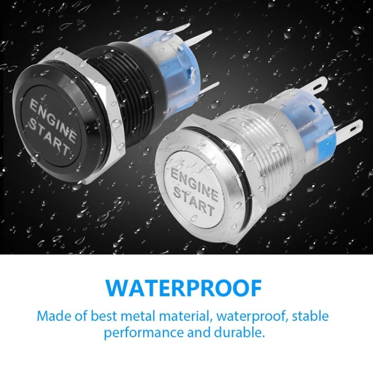 TBD06044389_B4.webp 19MM Car Modification One-Button Start Switch Waterproof LED Metal Button - Image 5