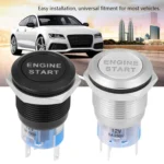 19MM Car Modification One-Button Start Switch Waterproof LED Metal Button - Image 6