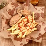 100sheets /Pack Bear Pattern Greaseproof Paper Baking Wrapping Paper Food Basket Liners Paper - Image 5