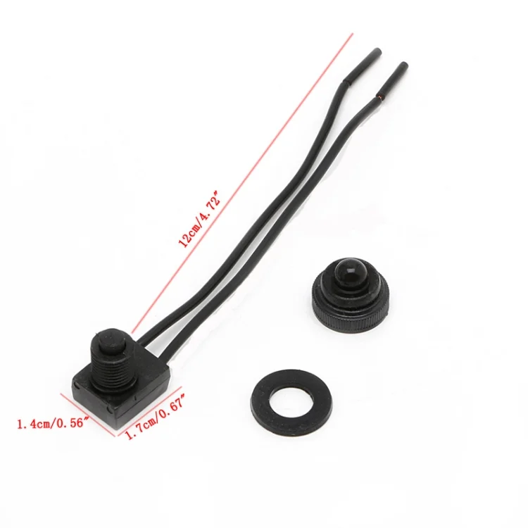 TBD06044396_B1.webp 12V Waterproof Push Button Lead Switch for Motorcycles/Cars/Yachts - Image 2
