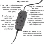 5V 3Pin To SATA Power Motherboard RGB Lighting Controller Cable For Chassis Fan - Image 3