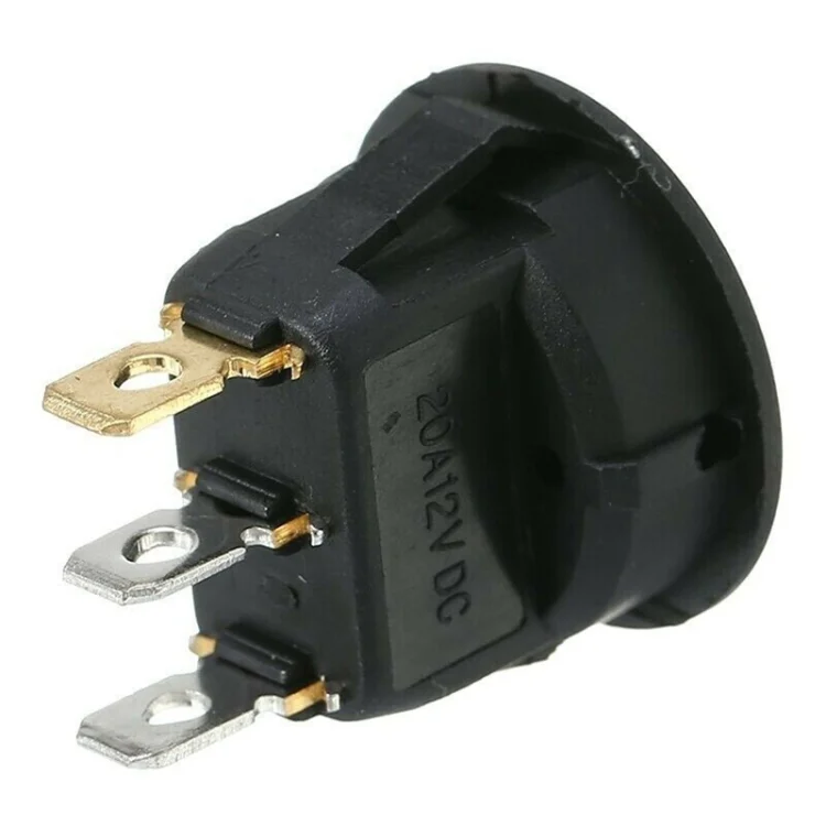TBD06044410_B1.webp Round 3Pin Rocker Switch LED Light 12V Car Modification Reverse Sensor Switch - Image 2