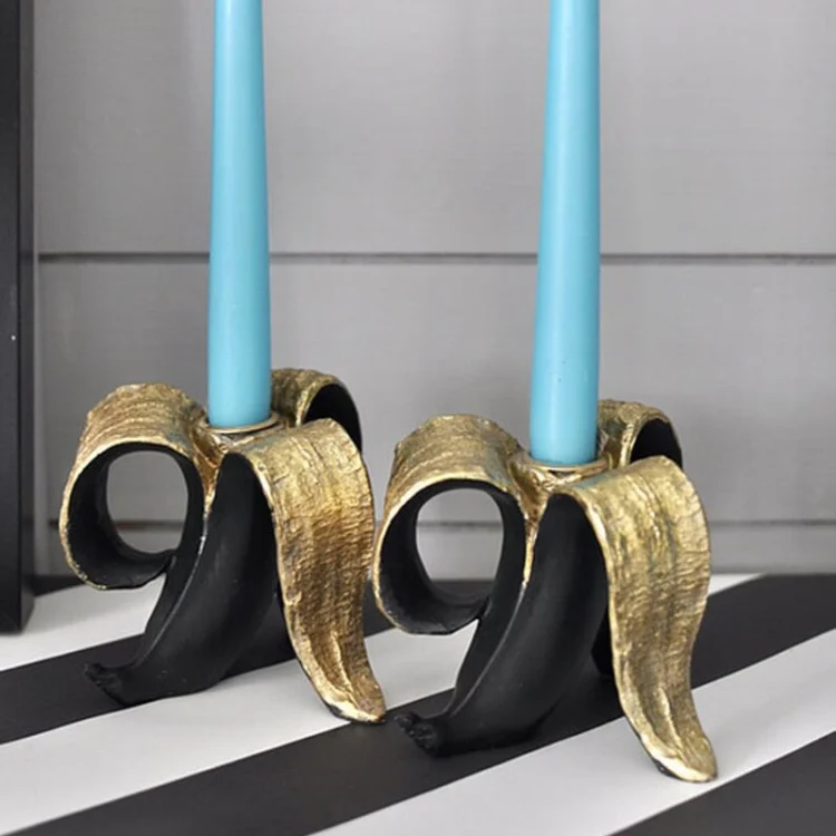 TBD06044424_B4.webp Banana Candle Holder Home Desktop Decorations Banana Peel Candle-Holder Resin Ornament - Image 5