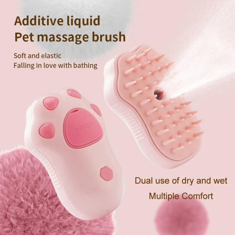 TBD06044428_B4.webp Rechargeable Pet No-Scrub Comb Electrical Spray Hair Removal Massage Comb For Dogs And Cats - Image 5